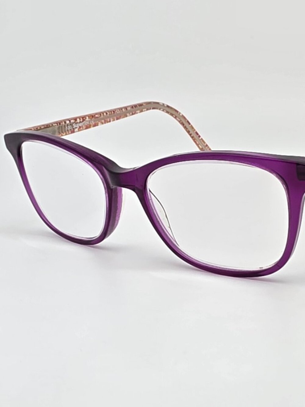 Superflex SFK-196 C1 Purple Sparkle Kids Cat Eye Eyeglasses Frame w/ Flexhinge